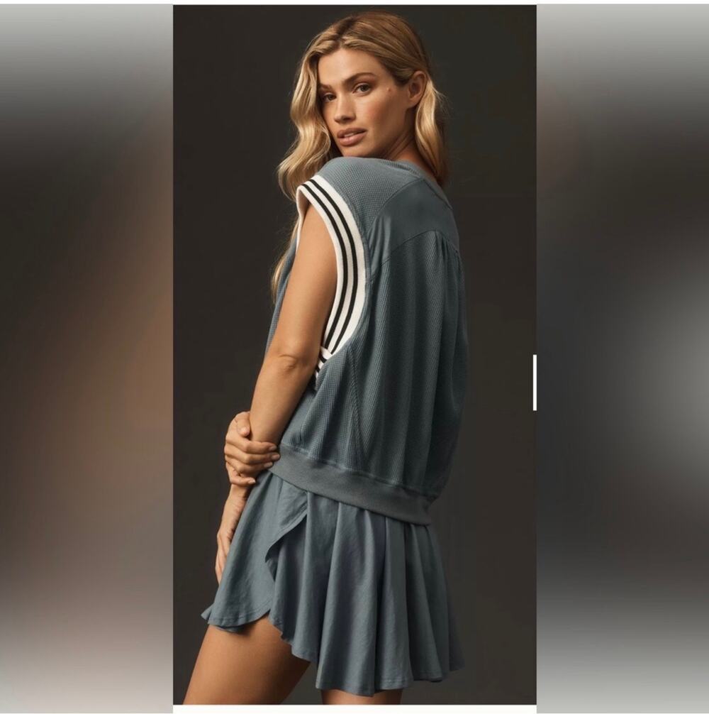 Anthropologie Daily Practice Twofer Mini Dress Womens XS Athletic Tennis Flare